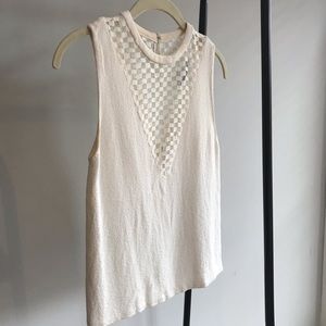 A.L.C Checkered Lace Tank